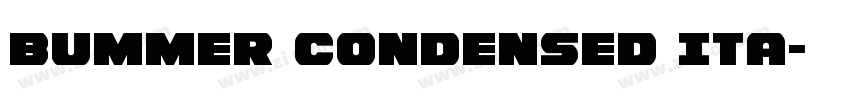 Bummer Condensed Ita字体转换